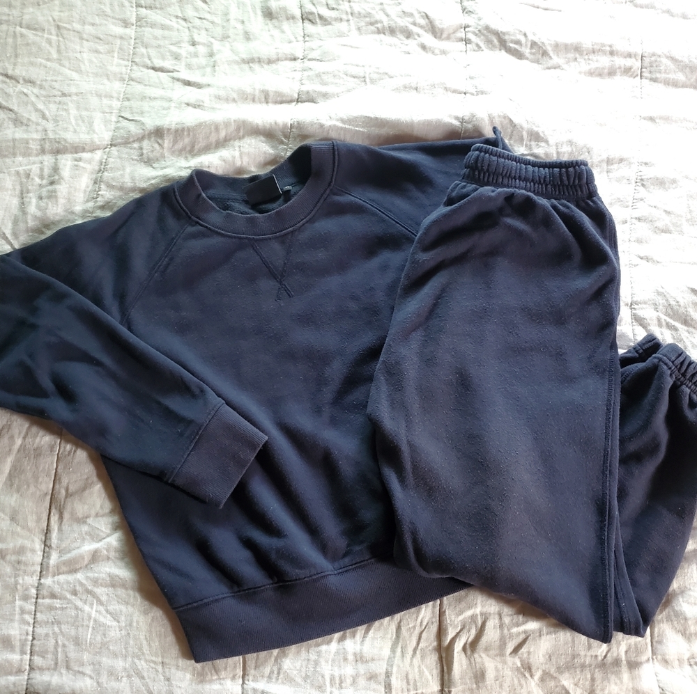 Richer Poorer recycled fleece sweatshirt and sweatpants